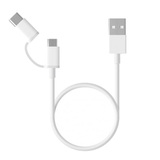 Кабель Mi 2-in-1 USB Cable Micro-USB to Type C 30см SJX02ZM (SJV4083TY)